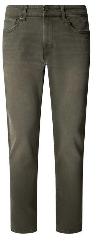 Pepe Jeans Men's Tapered Jeans Stanley, Green (Military Green), 34W x 34L