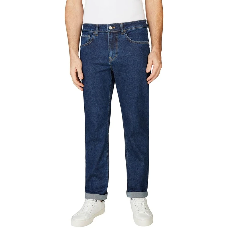 Pepe Jeans Men's Straight Jeans Cash, Blue (Denim-5CB), 34 W/32 L