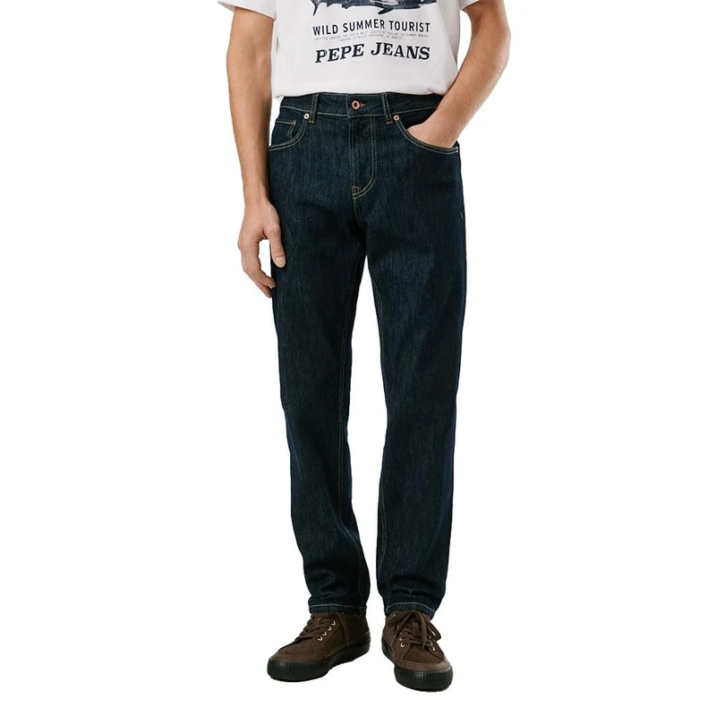 Pepe Jeans Men's Straight Jeans Cash, Blue (Denim-6CB), 34W x 32L