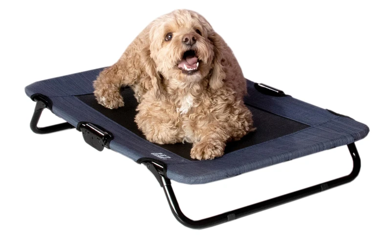 Lifestyle Pet Cot Elevated Bed, No Assembly Required, Premium Tear Resistant Cooling Mesh, Indoor & Outdoor, Lightweight & Portable, 3 Models, 2 Colors