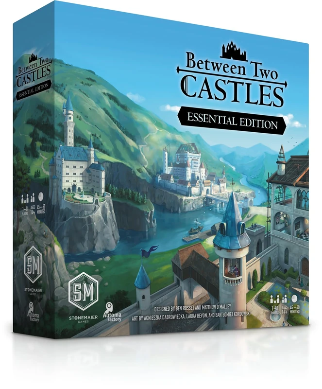 Stonemaier Games | Between Two Castles: Essential Edition | Board Game | Ages 14+ | 1-8 Players | 45-60 Minutes Playing Time