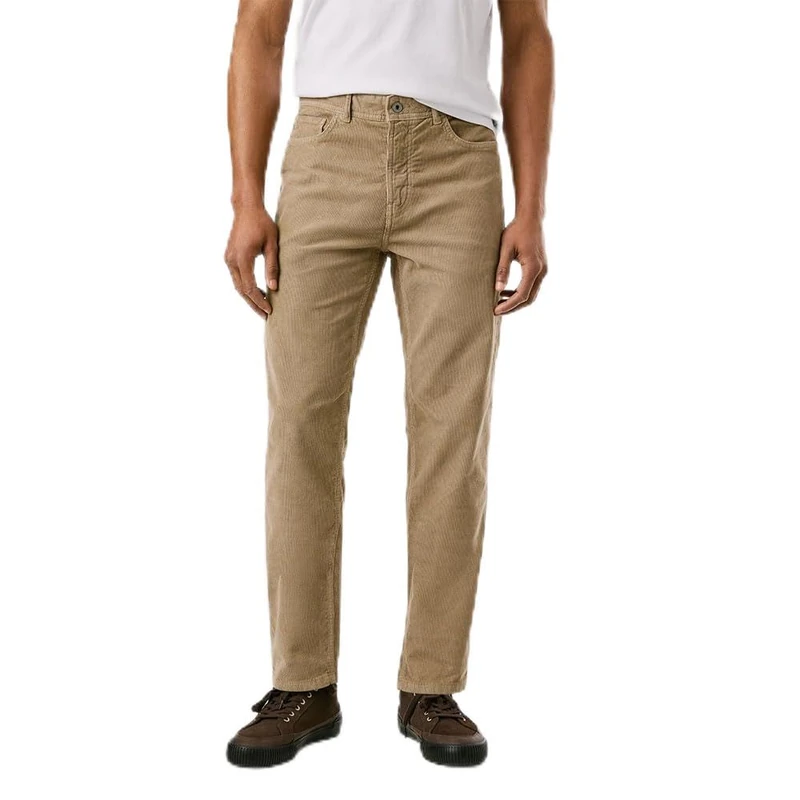 Pepe Jeans Men's Slim Five Pockets Corduroy Trouser, Brown (Stone Beige), 30