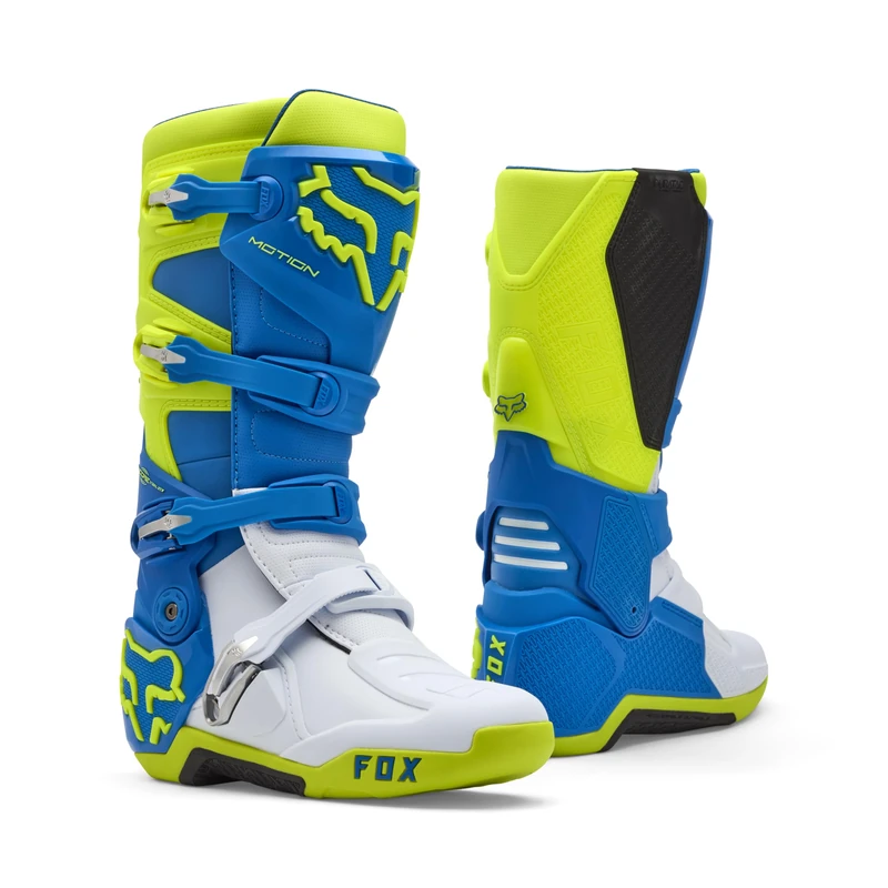 FOX MOTION BLUE/YELLOW BOOTS 10 (INSOLE 268MM)