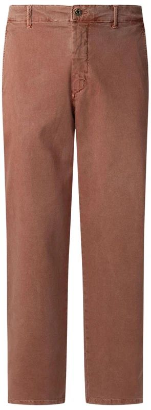 Pepe Jeans Men's Regular Chino Canvas Trouser, Red (Brick RED), 31W