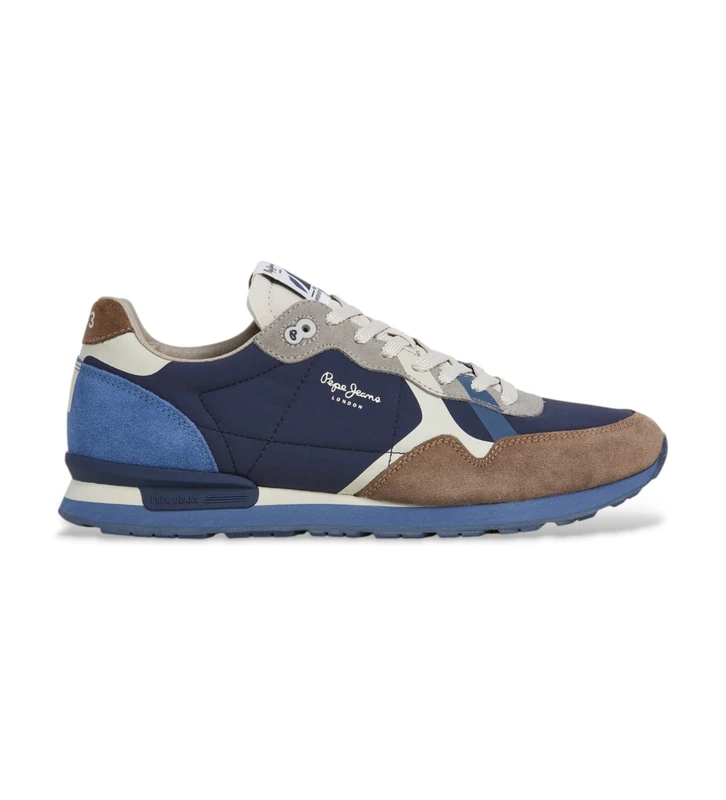 Pepe Jeans Men's BRIT Prints M Sneak, Brown (Walnut Brown), 11 - Image 1
