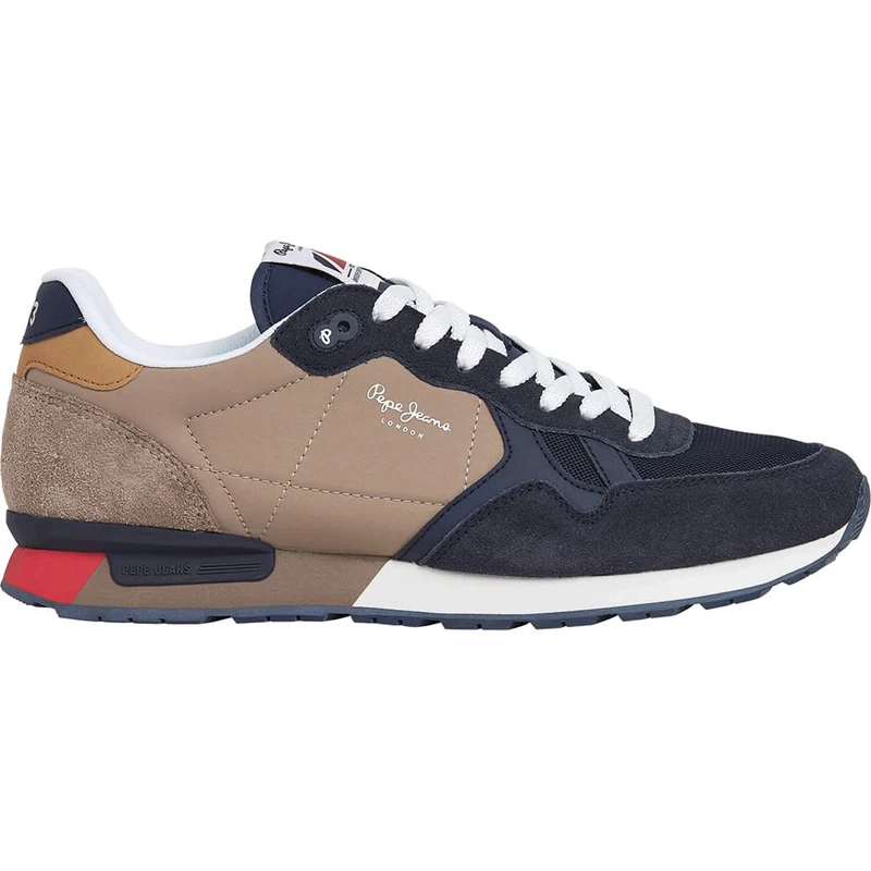 Pepe Jeans Men's BRIT Colors M Sneak, Blue Navy, 11 UK