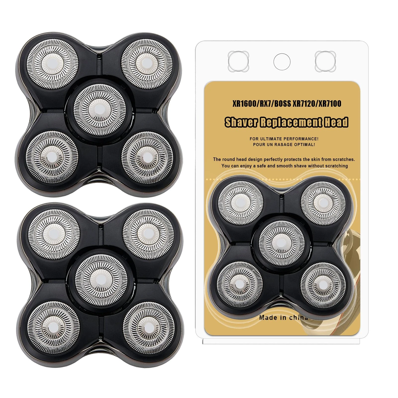 Shaver Replacment Heads Compatible with Remington Balder RX7/XR1600/BOSS XR7120 and XR7100 Head Shaver (2 Pack)