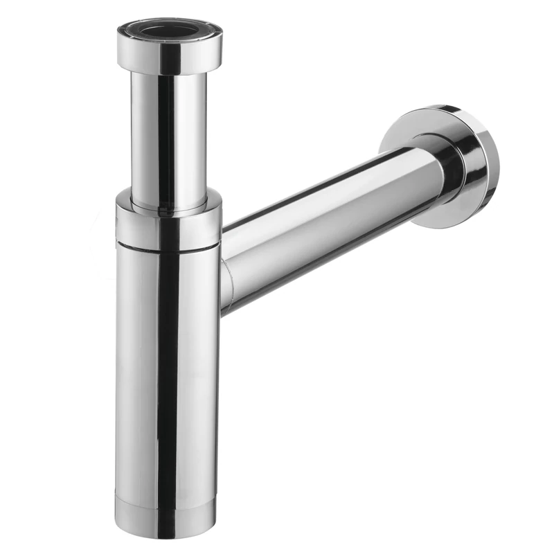 Wirquin 30724252 Siphon de lavabo Design Teos en ABS, chromé Basin, Chrome-Plated