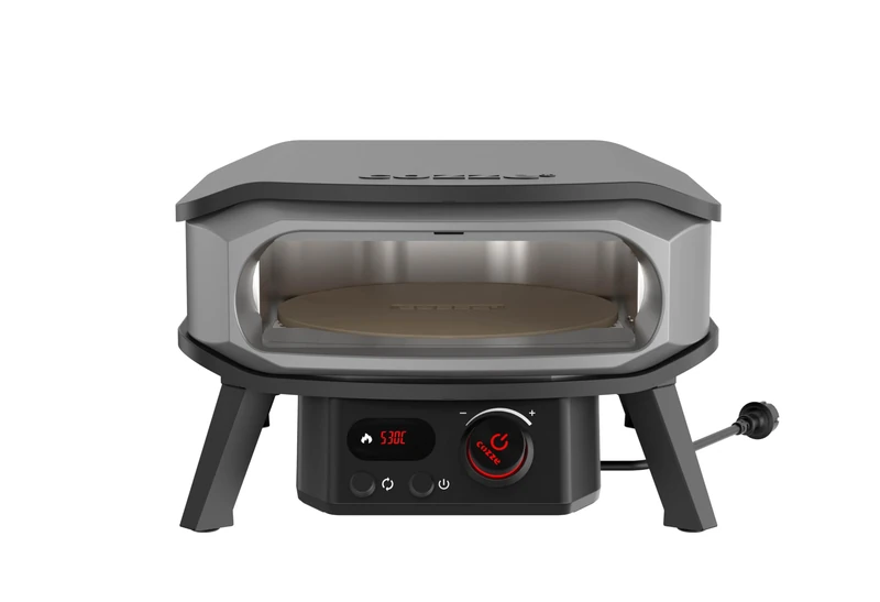 Cozze® Premium Electric Pizza Oven 13" with Rotating Stone, Regulator and 2m Plug Perfect for Crispy Pizzas