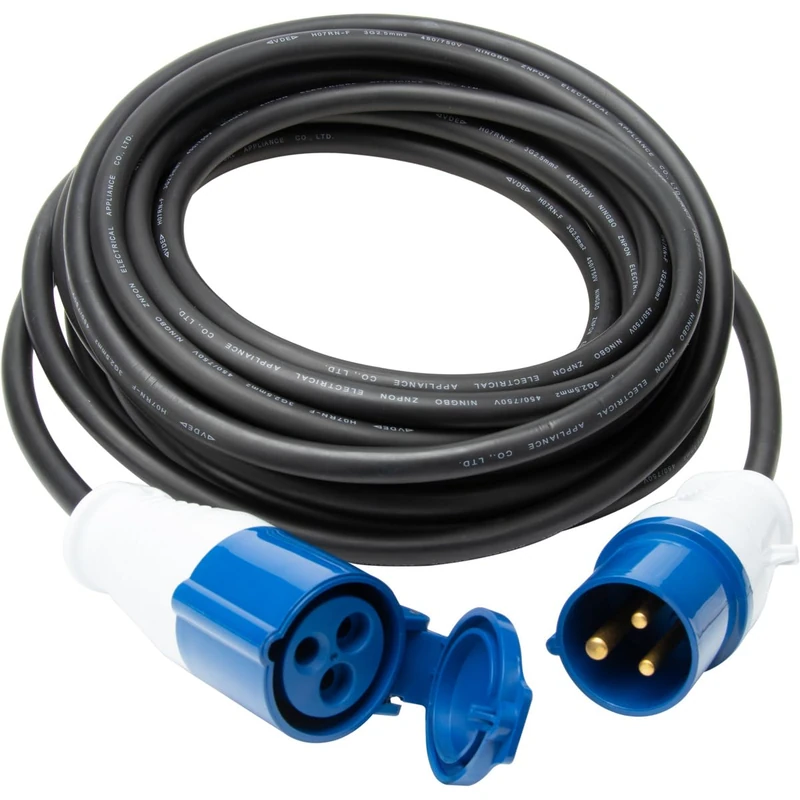 Protec H07RN-F 3G2.5mm² Extension Cable 10 m CEE P17