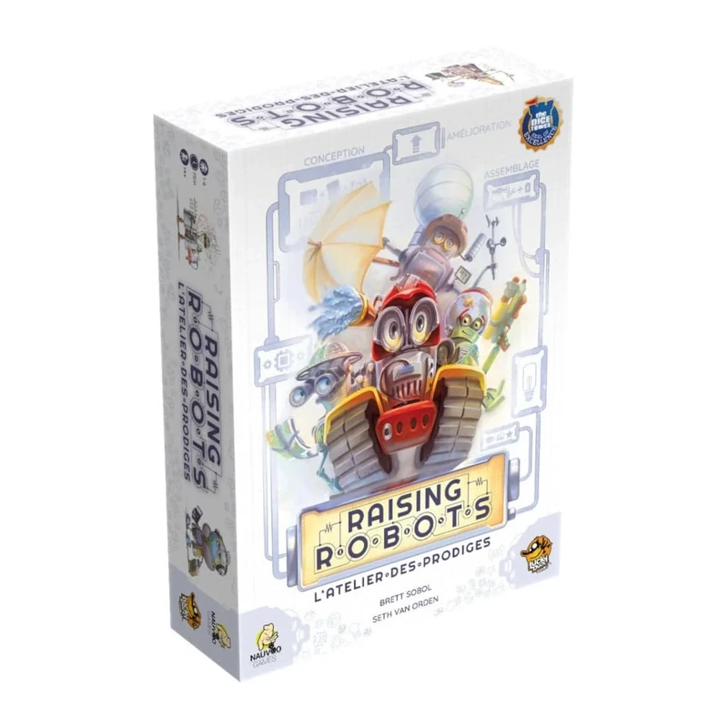 LUCKY DUCK GAMES Raising Robots - Board Game - From 1 to 6 Players - Ages 14+ - French Version