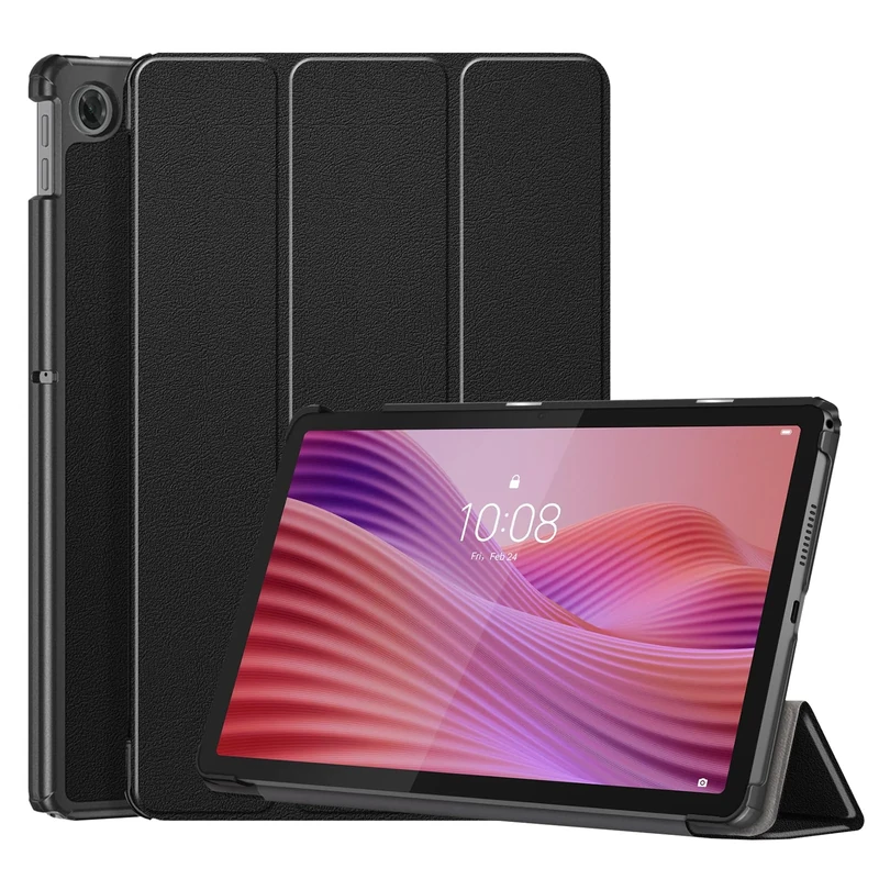 ATOOZ Case for Lenovo Tab 10.1 inch 2025, With Auto Sleep/Wake Protective Cover for Lenovo Tab Tablet (Black)