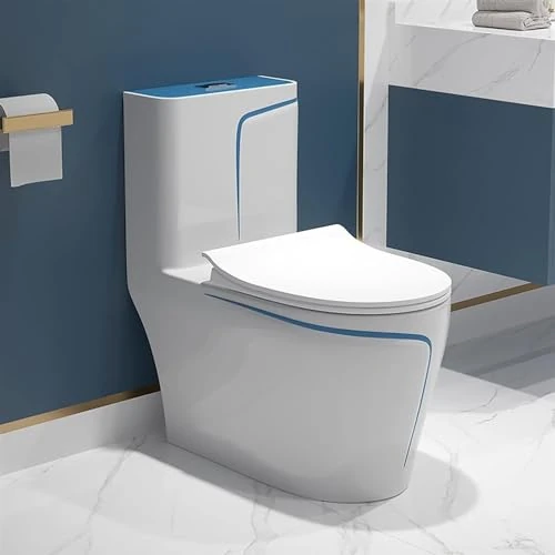 SaryEdge Smart Super Toilet, One-Piece Dual Flush Ceramics Toilet, Modern Creative Mute Toilet for Hotel Bathrooms(C-695x750x370mm
