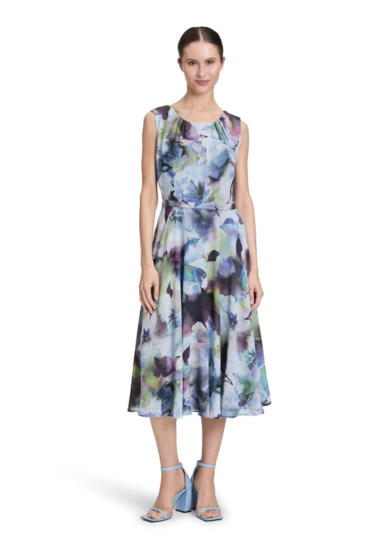 Vera Mont Women's Cocktail Dress, Dark Blue/Purple, 10