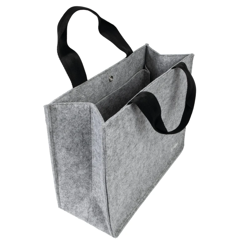 SIGEL BA430 Desk-Sharing Bag Basic M - Synthetic Felt - Light Grey - 36 x 28 x 15 cm
