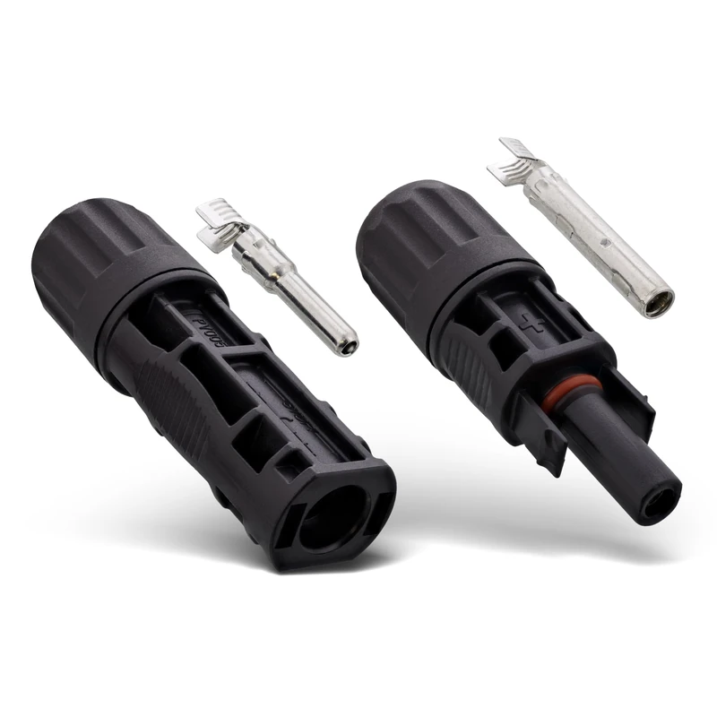 InLine Solar Photovoltaic Connector Set, 20 x Plugs + 20 x Sockets, for 4-6 mm² Cable, IP68 Waterproof, Compatible with MC4/Standard4/PV4, up to 1500 V DC / 30 A, 94020