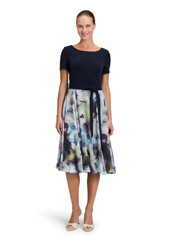 Vera Mont Women's Cocktail Dress, Dark Blue/Purple, 12