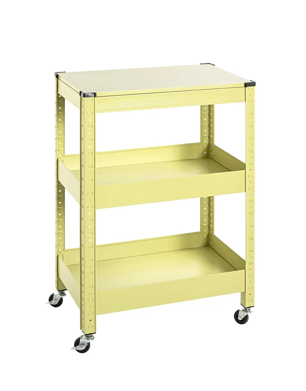 HAKU Möbel serving trolley, green, metal, dimensions: W 50 x H 75 x D 32 cm, style modern