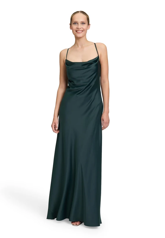 Vera Mont Women's Evening Dress, Dusty Slate, 8