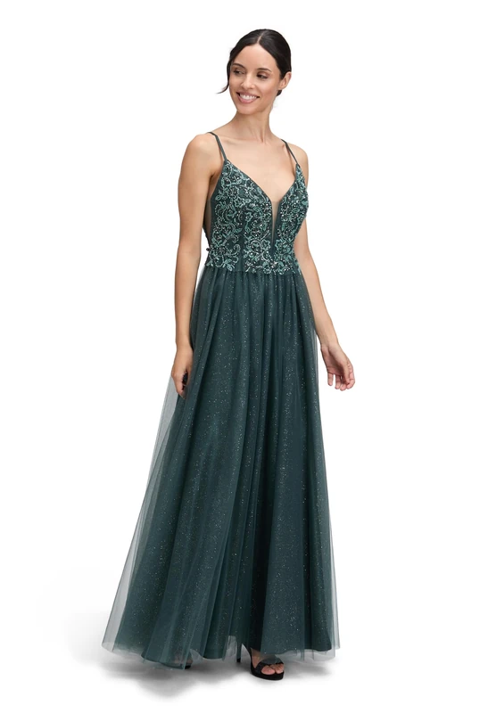 Vera Mont Women's Evening Dress, Dusty Slate, 12