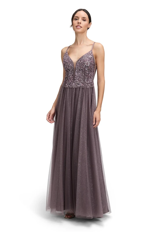 Vera Mont Women's Evening Dress, Mauve Graupe, 10