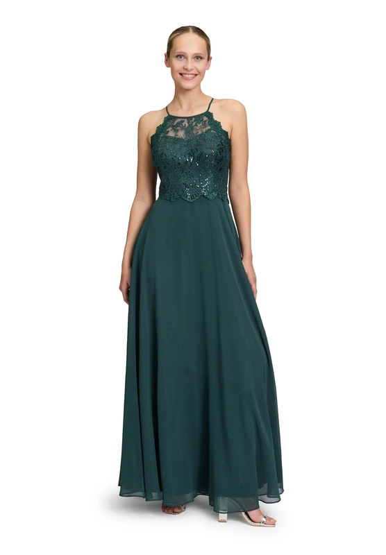 Vera Mont Women's Evening Dress, Dusty Slate, 12