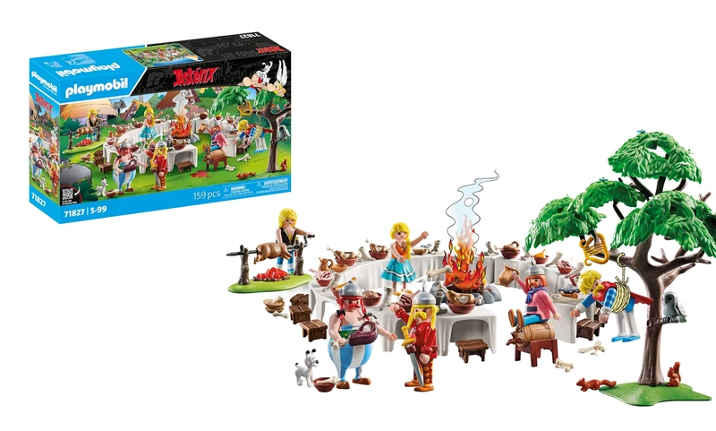 Playmobil | Asterix | The Village Feast | Asterix Playset | Asterix and Obelix | Adventure Toy for Kids Aged 5+ | 71827