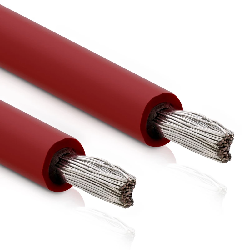 InLine 6 mm² Solar Cable, 100 m, Installation Cable, Sold by the Metre, Red, H1Z2Z2-K, Photovoltaic, UV-Resistant and Durable, 94600R