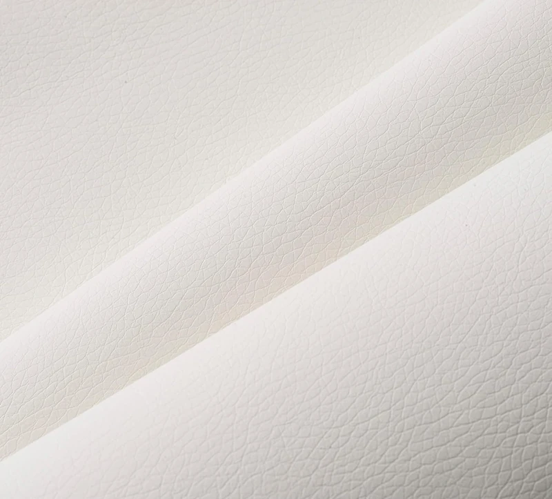 Leatherette Fabric for Upholstery 140 cm Wide. Soft Faux Leather for Furniture, Home, Accessories, Crafts, Crafts, Synthetic Leather, 100% Spain (White, 1 Metre)