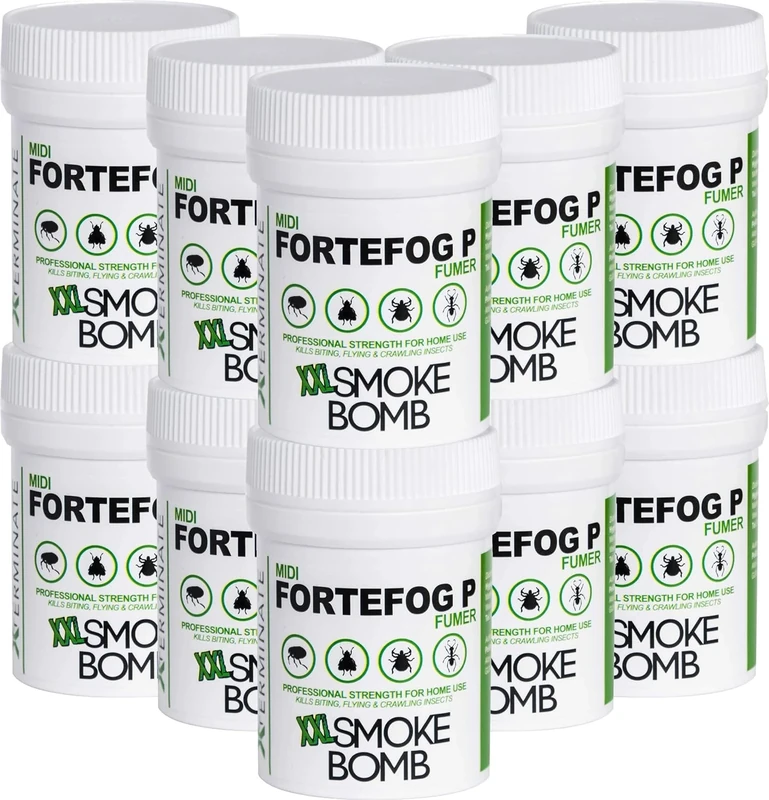 Xterminate XXL 16g Smoke Bomb Fogger Killer for Fleas, Bed Bug, Carpet Moths, Cluster Fly, Silverfish, Carpet Beetle Insects (HSE Approved and Tested) (10) - Image 1