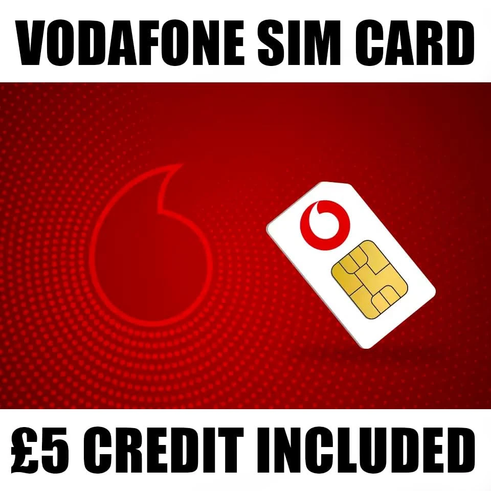 Pay As You Go SIM Card, £5 Preloaded Credit, Ready to use