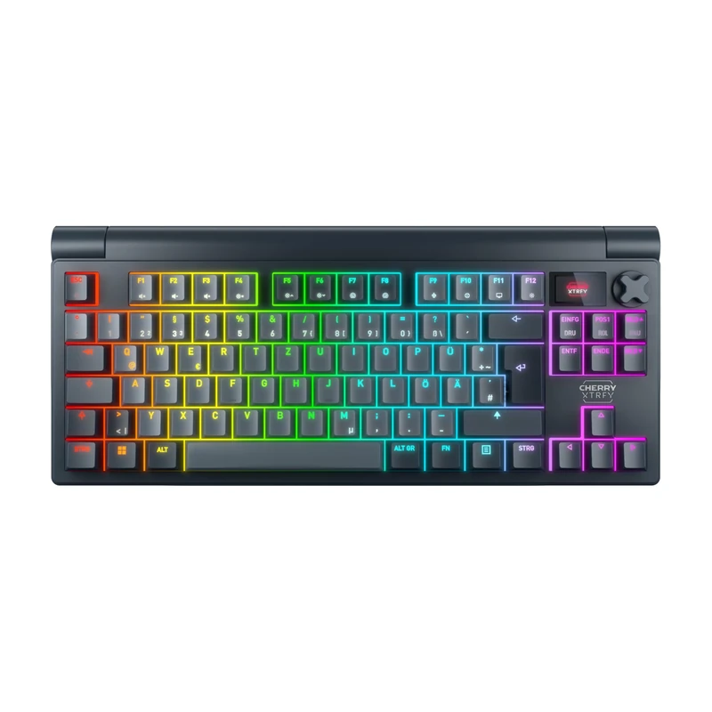 CHERRY XTRFY MX 8.3 TKL Wireless, Mechanical Gaming Keyboard Without Numpad, German Layout (QWERTZ), Hot Swappable MX2A RED Switches, Starfall Grey
