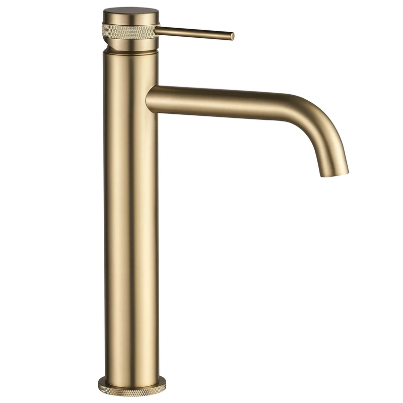 REA Bathroom Sink tap Lungo Grip High - Gold Brushed – REA-B6896