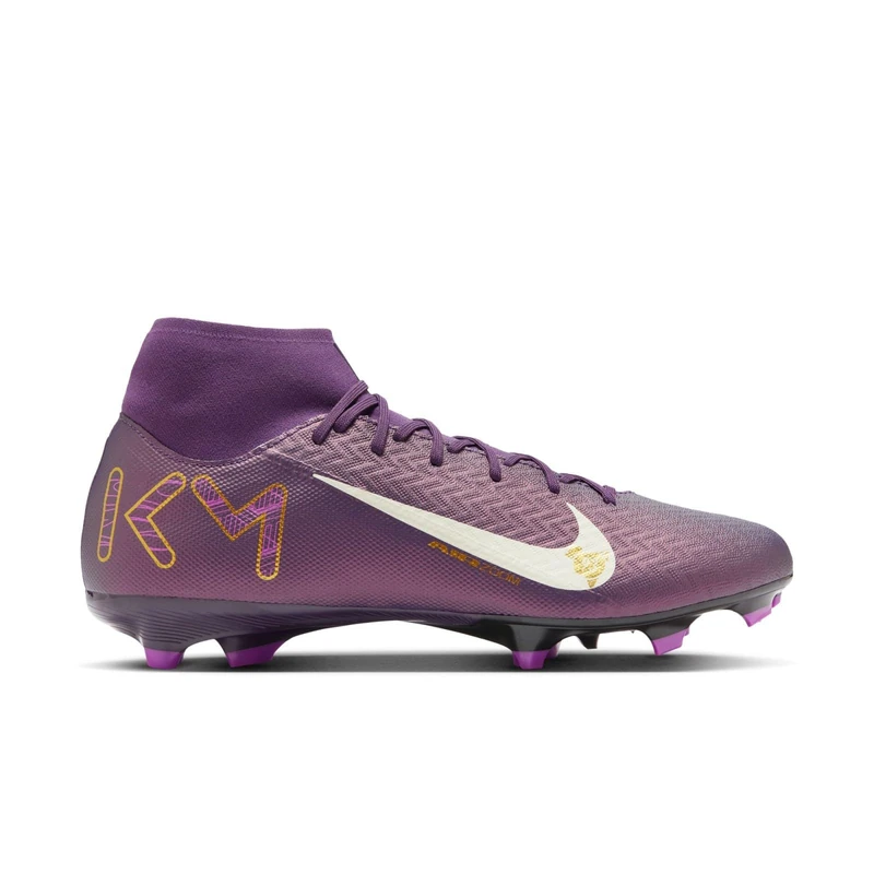 Nike Men's ZM Superfly 10 ACAD KM FG/MG Football Shoes, Grand Purple/Pale Ivory, 10.5