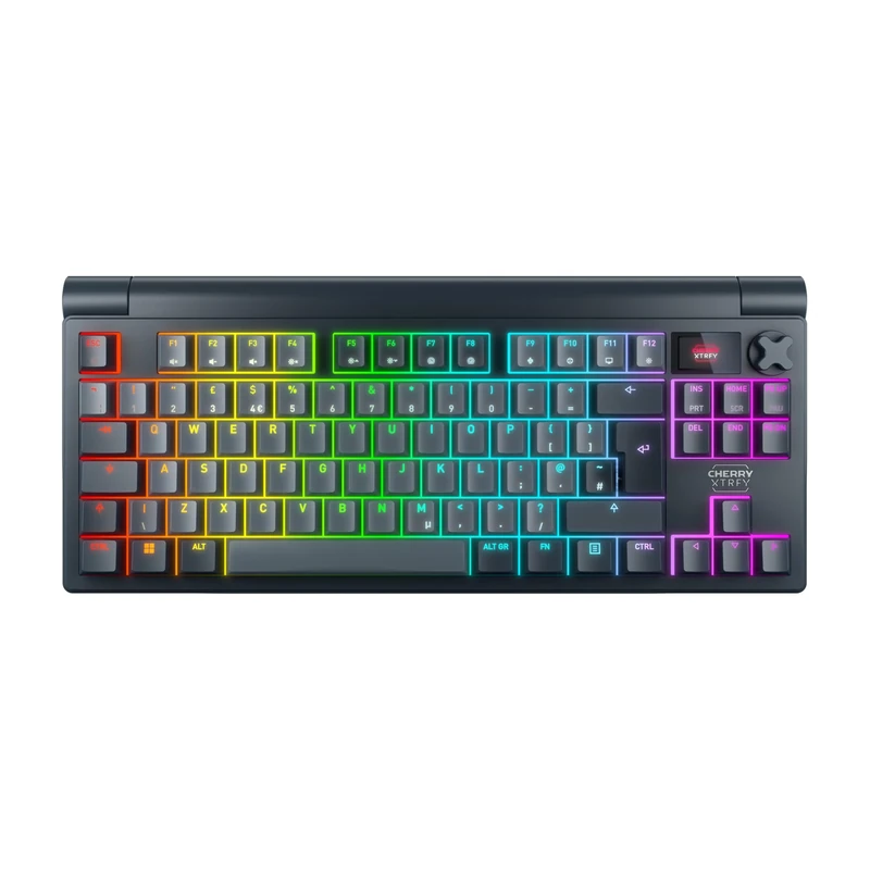 CHERRY XTRFY MX 8.3 TKL Wireless, Mechanical Gaming Keyboard Without Numpad, UK Layout (QWERTY), Hot Swappable MX2A RED Switches, Starfall Grey