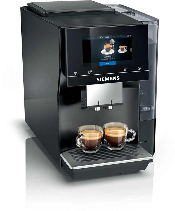 SIEMENS EQ700 Fully Automatic Bean to Cup Coffee Machine, 5" Touch Screen Display, Cold Brew/Slow Brew, Cappuccinatore, 30+ Coffee Beverages, Home Connect, TP713GB9