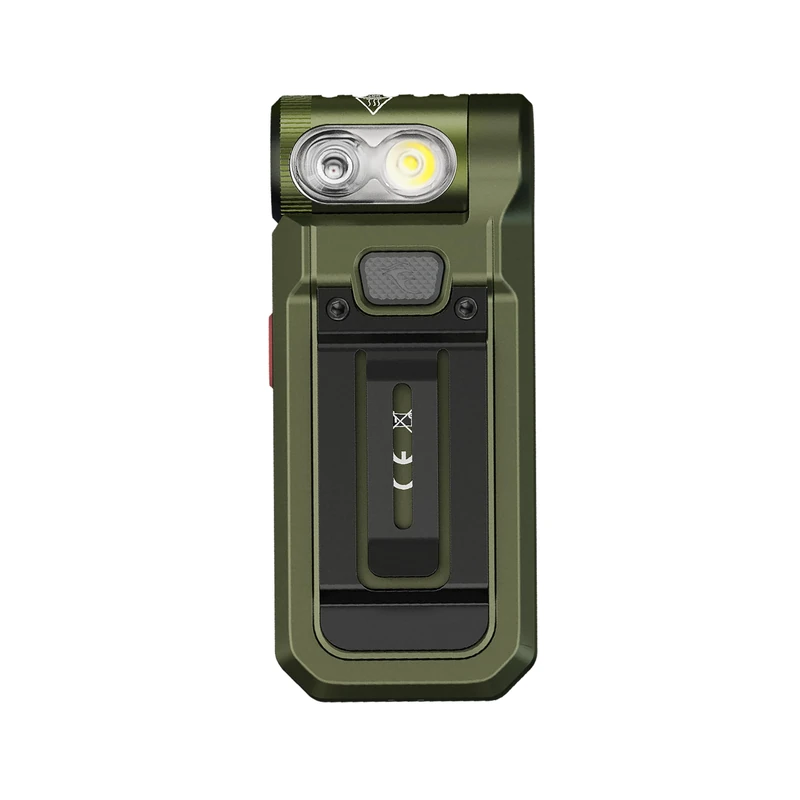Fenix SW05R-Red, Green Body | White and Red LEDs | Rechargeable Inspection & Security Torch | 150 Lumen | 39m | 49 Hrs Max | 3 Level White Light | 10 Lumen Red Light | 200 Degree Rotating Head | IPX6