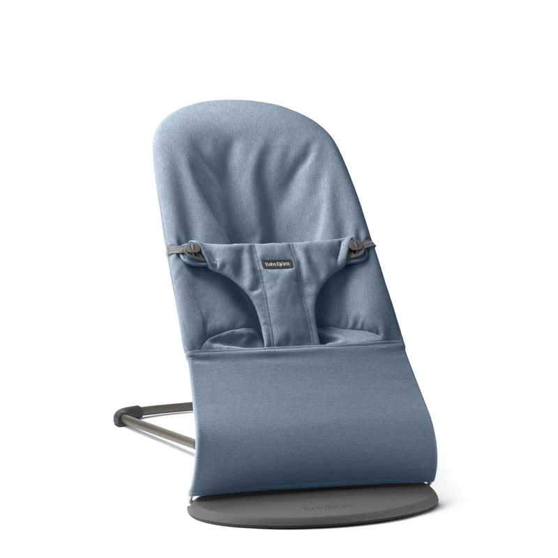 BabyBjörn Bouncer Bliss, Woven Mélange, Blue