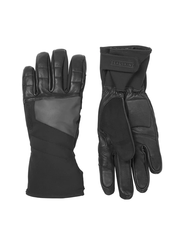 SEALSKINZ | Fring | Fusion Control | Unisex Waterproof Extreme Cold Weather Sheepskin Leather Insulated Gauntlet | Outdoor Activities & Work | Three-Layer Insulation Techology | Merino Wool Lining