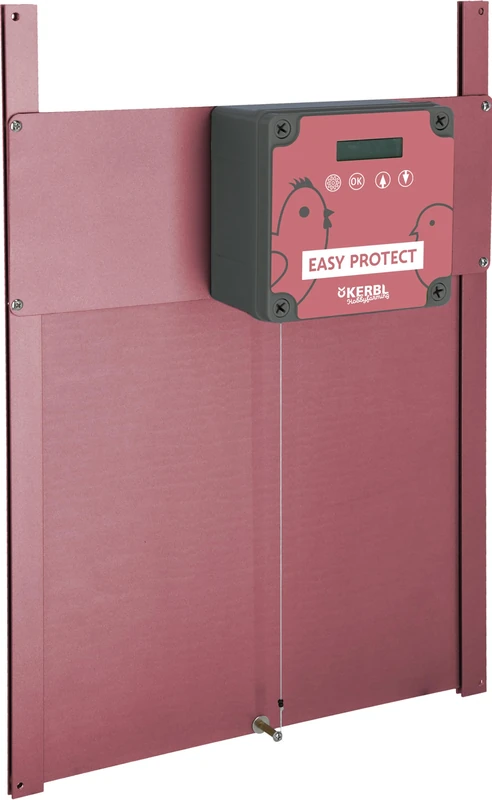 Kerbl Hobbyfarming Easy Protect Automatic Hen Gate Control Unit with Door, Rosé Edition
