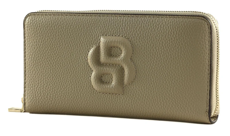 BOSS Women Anett Ziparound Zip Around Wallet, Light Beige, One Size