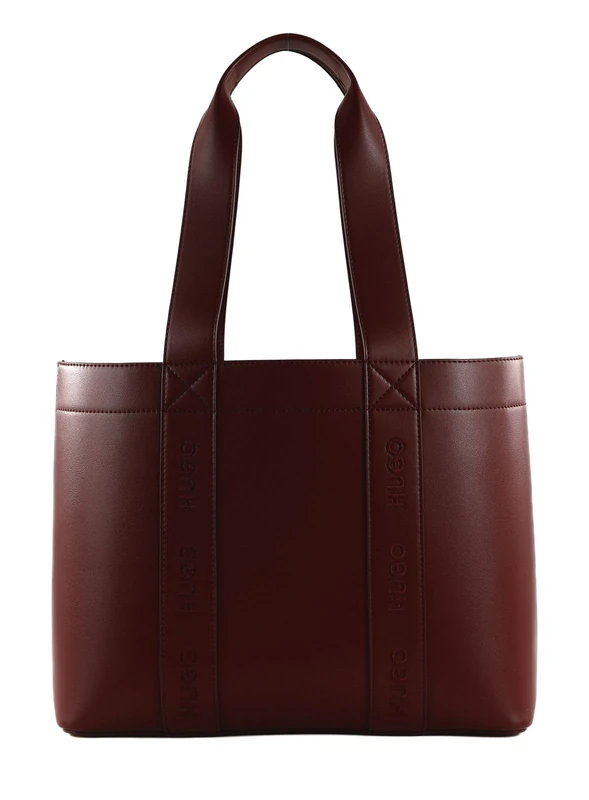 HUGO Becky Up_tote SM Tote Bag, Medium Red, One Size