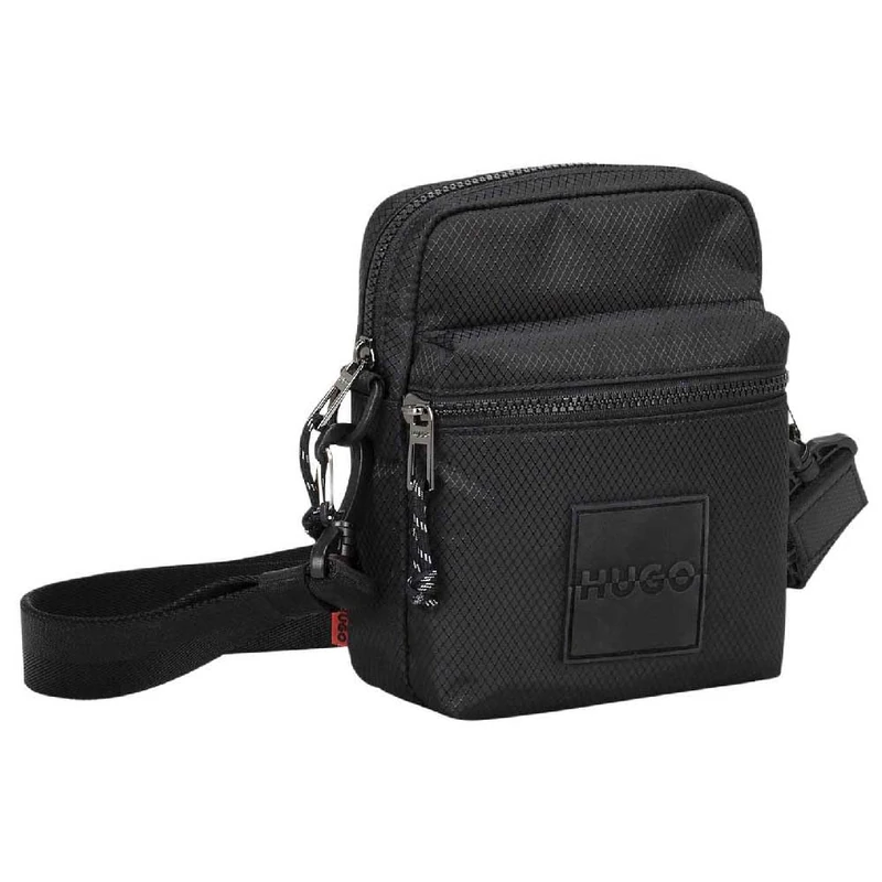 HUGO Jhin NS Men's Zip Shoulder Bag, black, One Size