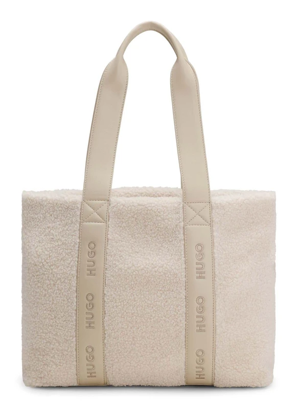 HUGO Women Becky Sh_Tote Sm Bag, Open White, One Size