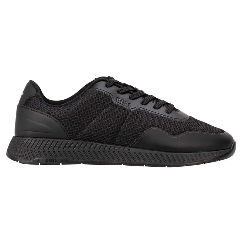 BOSS Men's Titanium_Runn_Meth Trainers, Black, 9 UK