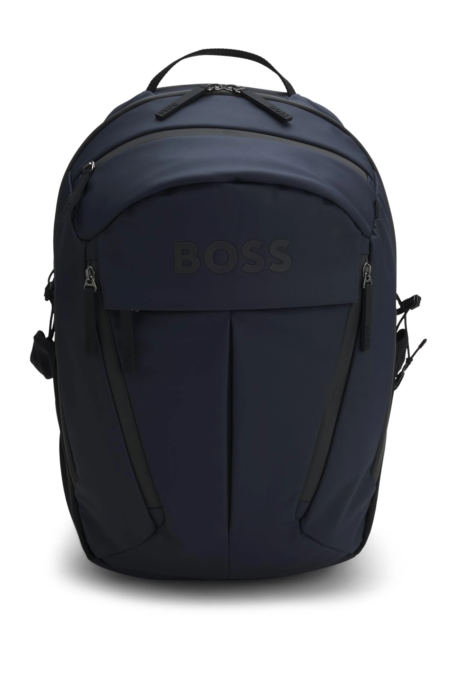 BOSS Mens Stormy N. Backpack Faux-leather backpack with logo detail Size One Size