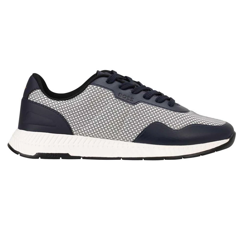 BOSS Men's Titanium_Runn_Meth Trainers, Open Blue, 12 UK