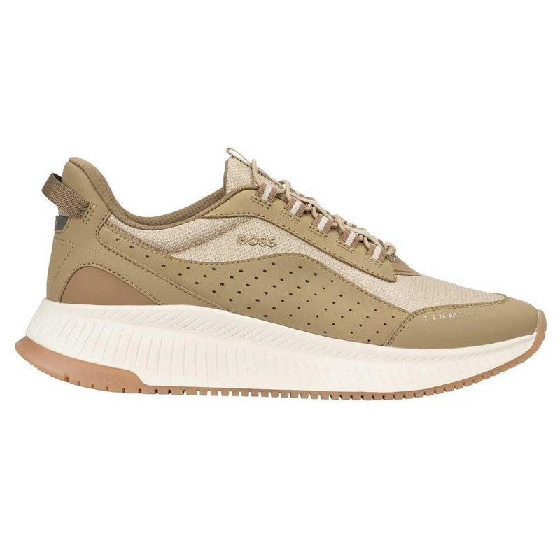 BOSS Men's Ttnm Evo_Runn_menutp Trainers, Open Beige, 7 UK