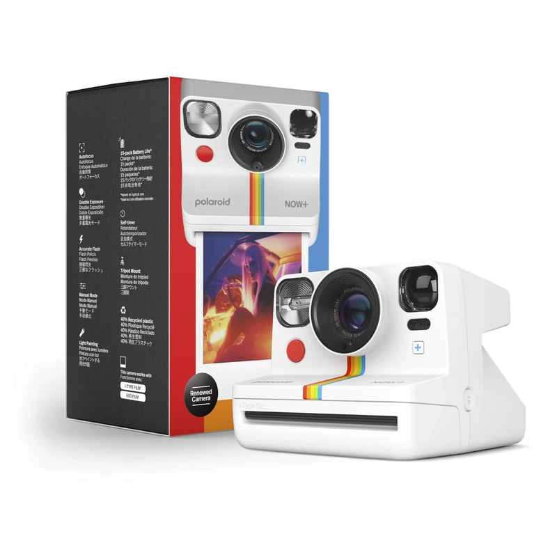 Polaroid Now+ Instant Camera Generation 2 - White (Renewed)