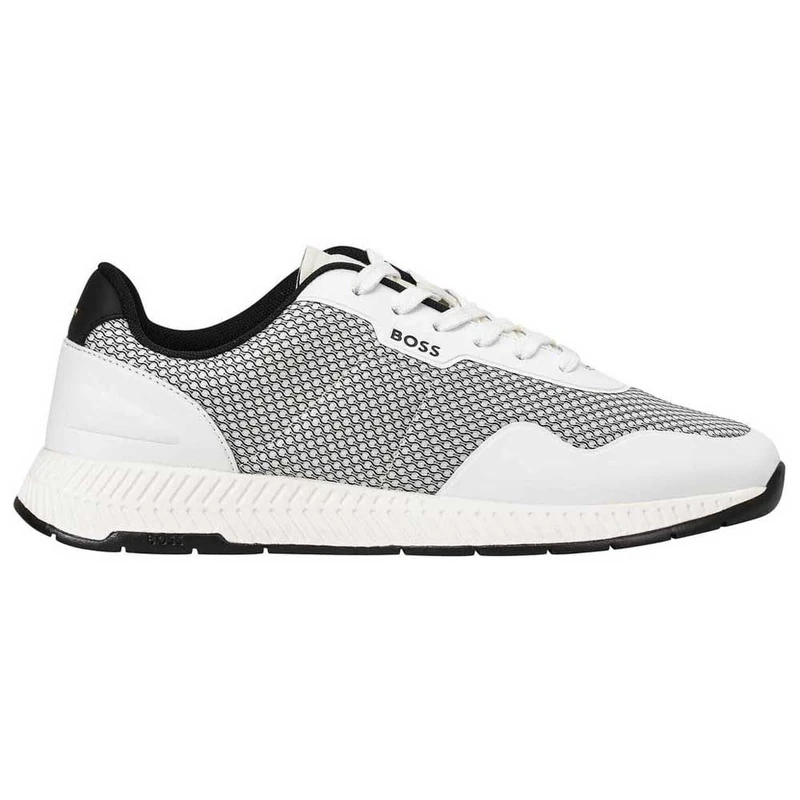 BOSS Men's Titanium Runn Meth Trainers - Natural - 9 UK